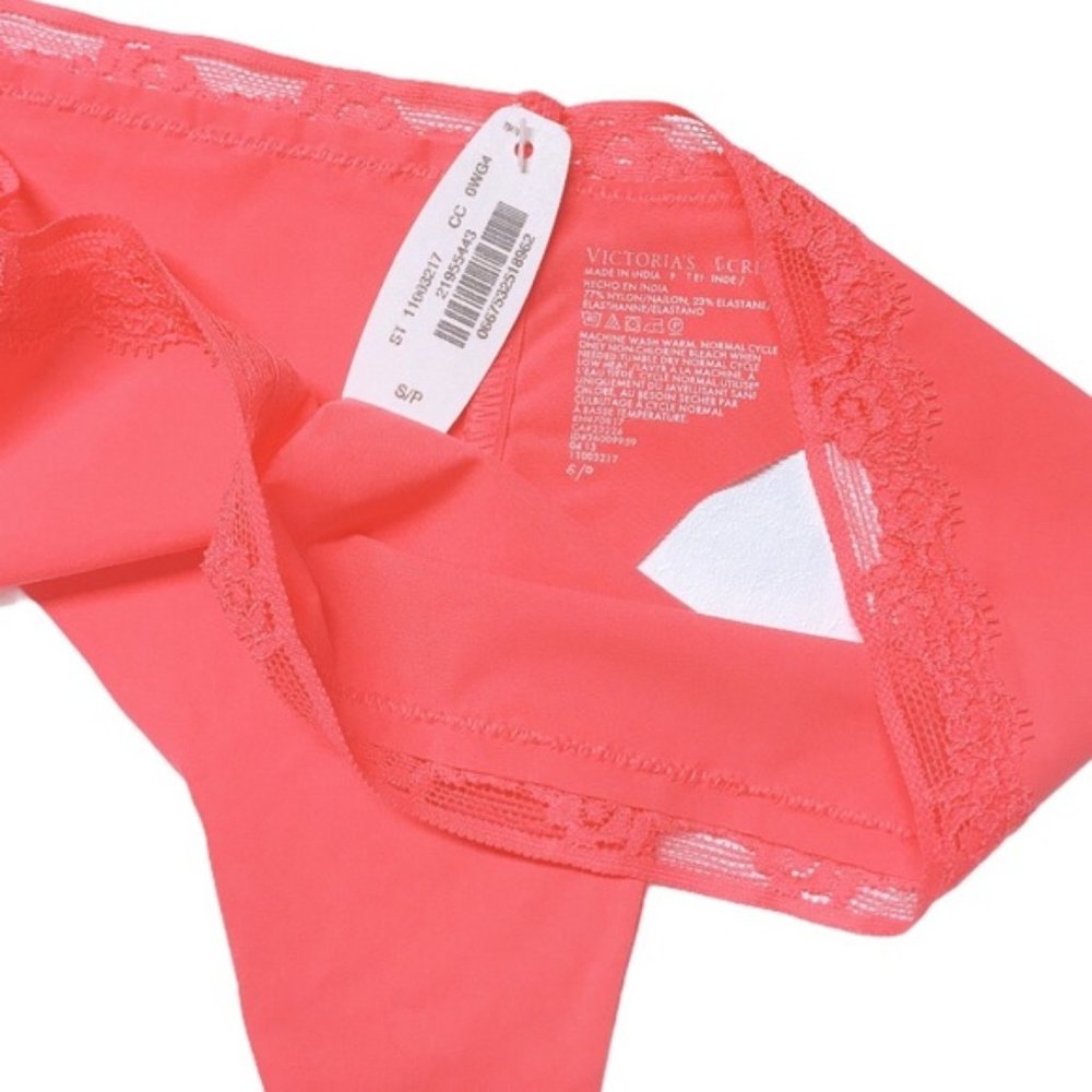 NWT 2013’ Victoria’s Secret Coral Lace Top Thong